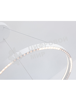 Подвесной светодиодный светильник Ambrella light FL5851 WH белый 35W 3000K/4200K/6400K D600*600 (без ПДУ)