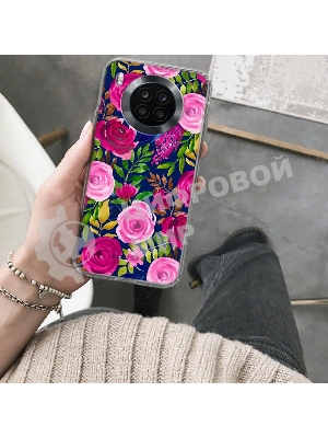 Чехол (клип-кейс) Gresso Air, для Honor 50 Lite, прозрачный/рисунок gr17aaae9352