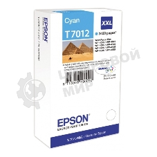Картридж струйный Epson T70124010 голубой (3400 стр.) для WorkForce WP-4015DN WP-4015, WP-4025DW WP-4025, WP-4095DN WP-4095, WP-4515DN WP-4515, WP-4525DNF WP-4525, WP-4535DWF WP-4535, WP-4595DNF WP-4595