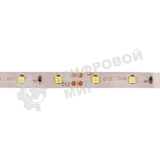 Лента светодиодная открытая, 8 мм, IP23, SMD 2835, 60 LED/m, 12 V, цвет свечения белый