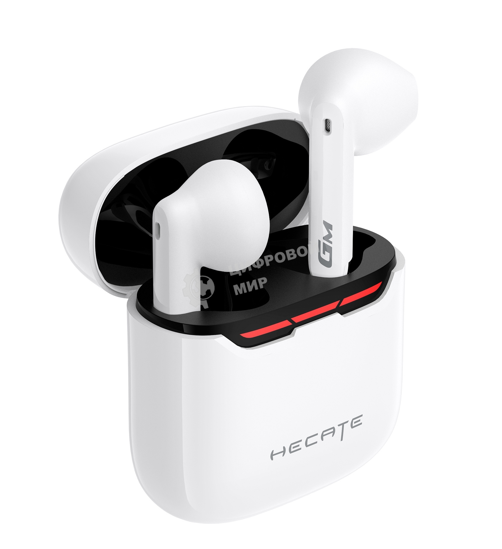 Наушники с микрофоном Edifier GM3 Plus белый вкладыши BT оголовье