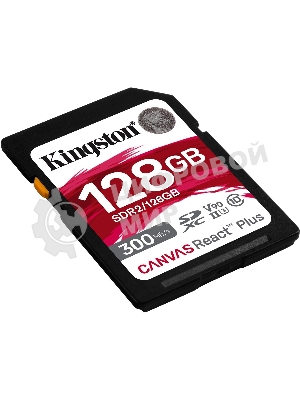 Флеш карта Kingston 128Gb Canvas React Plus SDXC UHS-II 300R/260W U3 V90