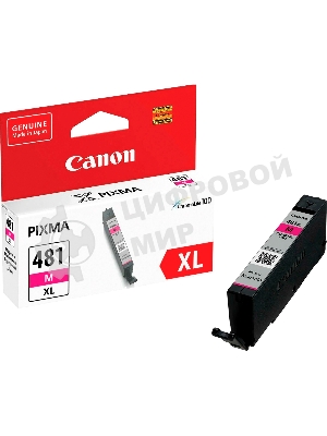 Картридж струйный Canon CLI-481XL M EMB для TS6140/TS8140/TS9140/TR8540. Пурпурный. 466 страниц.