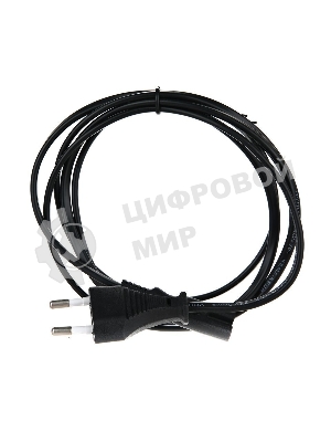Кабель для аудио-видео техники IEC-320-C7--розетка 220V, 2-pin, 1,8м, медь, VCOM