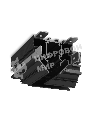 Коннектор угловой 90° для шинопровода GL1981 BK черный 100*100