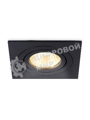 Встраиваемый поворотный точечный светильник Ambrella light TN102622 BK черный GU5.3 92*92*28
