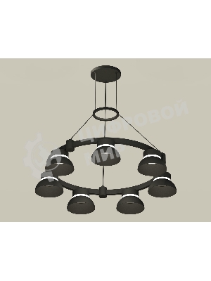 Светильник Ambrella light XR92051401/7 SBK/FR черный песок/белый матовый GX53 (A9205, C9238, N8141)