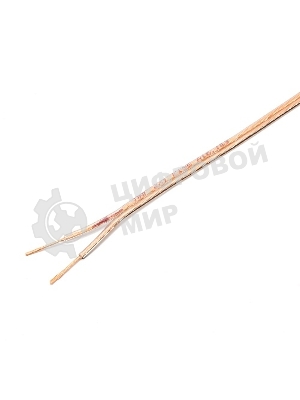 Акустический кабель Cablexpert CC-TC2x1,0-100M, прозрачный, 100 м, на катушке