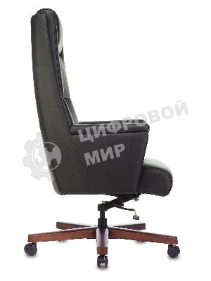 Кресло Бюрократ DUKE черный, кожа