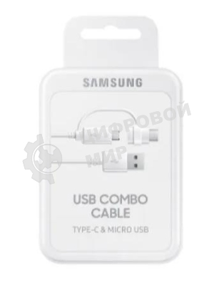 Кабель Samsung EP-DG930DWEGRU USB-microUSB/USB Type-C белый 1.5м
