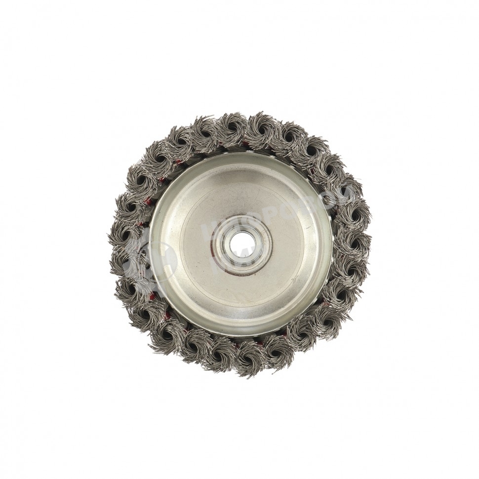 Щетка Matrix для УШМ, 125 мм, М14, Чашка, крученая проволока 0,35 мм