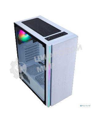 Компьютерный корпус AeroCool/Formula CL-3302W RGb белый без БП ATX 2xUSB 2.0 1xUSB 3.0 audio bott PSU