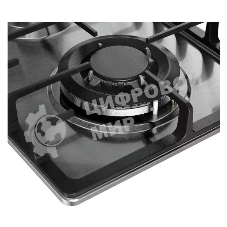 Газовая варочная панель Kuppersberg FS 36 X, газ, High-Tech, 29 см, автоматический электроподжиг, газ-контроль, форсунки под сжиженый газ, SABAF конфорки, чугунные решетки, цвет нержавеющая сталь, цвет фурнитуры черный