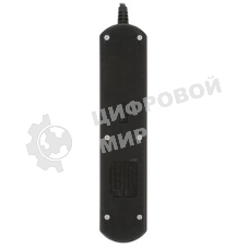 Удлинитель PC 1,5 м, 4 р, без выкл., 16А черный PC-2B-1,5M