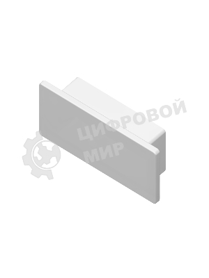 Заглушка для профиля GP8400 WH белый 20.5*10