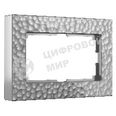 Рамка для двойной розетки (серебряный) W0082406