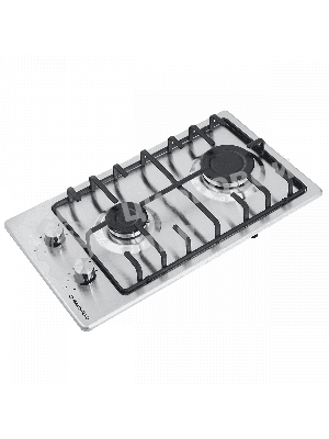 Газовая варочная панель Maunfeld EGHS.32.3ES, 2 конфорки, нержавеющая сталь, серебристый