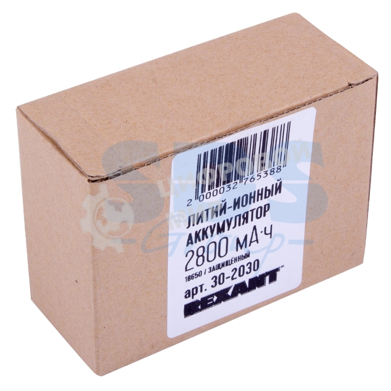 Портативный аккумулятор Rexant 18650 protected с защитой Li-ion 2800 mAH 3.7 В