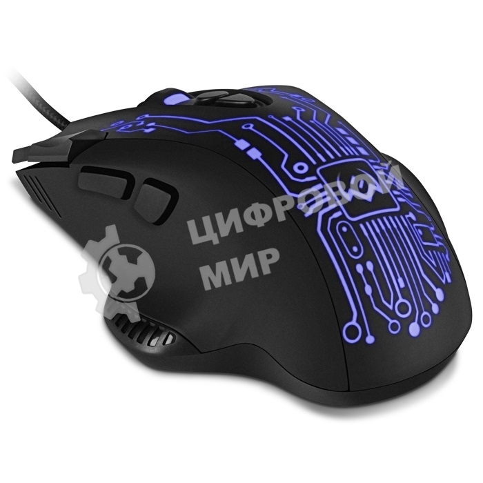 Мышь проводная SVEN RX-G715 черный, 3200 dpi, USB, кнопки - 8