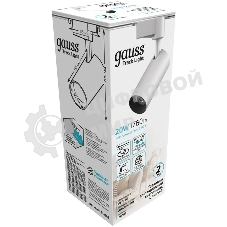 Светильник Gauss трековый цилиндр 20W 1760lm 4000K 180-220V IP20 65x206мм белый LED 1/40