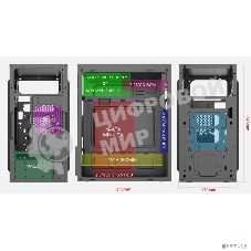 Компьютерный корпус Case Forza mATX case, black, w/PSU 450W 12cm, w/2xUSB3.0, w/pwr cord, w/o FAN