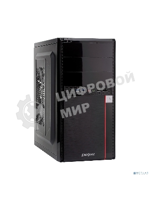 Компьютерный корпус ExeGate EX277436RUS Minitower MA-371X Black, mATX (UN450, 120мм) 2хUSB+2хUSB 3.0, Audio