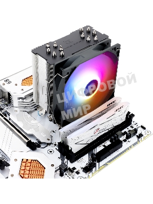 Кулер для процессора Thermalright Burst Assasin 120 ARGb (4-pin PWM, 154мм, Ni/CU, 6x6мм, ARGb, 1x120мм, 66.17CFM, 25.6dBA, 1550RPM, S: 1700, 1200, 115X, AM5, AM4)