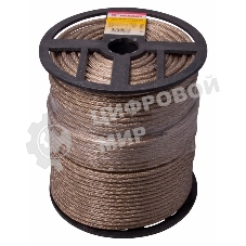 Трос стальной Rexant в ПВХ оплетке d=6,0 мм, прозрачный (бухта 150 м)