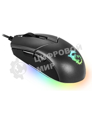 Мышь проводная MSI Clutch GM11 черный, 5000 dpi, USB, кнопки - 6
