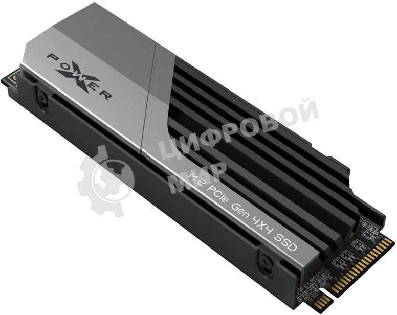 Накопитель SSD SiliconPower XS70, 1Tb, PCIe 4.0 x4, M.2 2280, NVMe, R/W 7300/6000, с радиатором