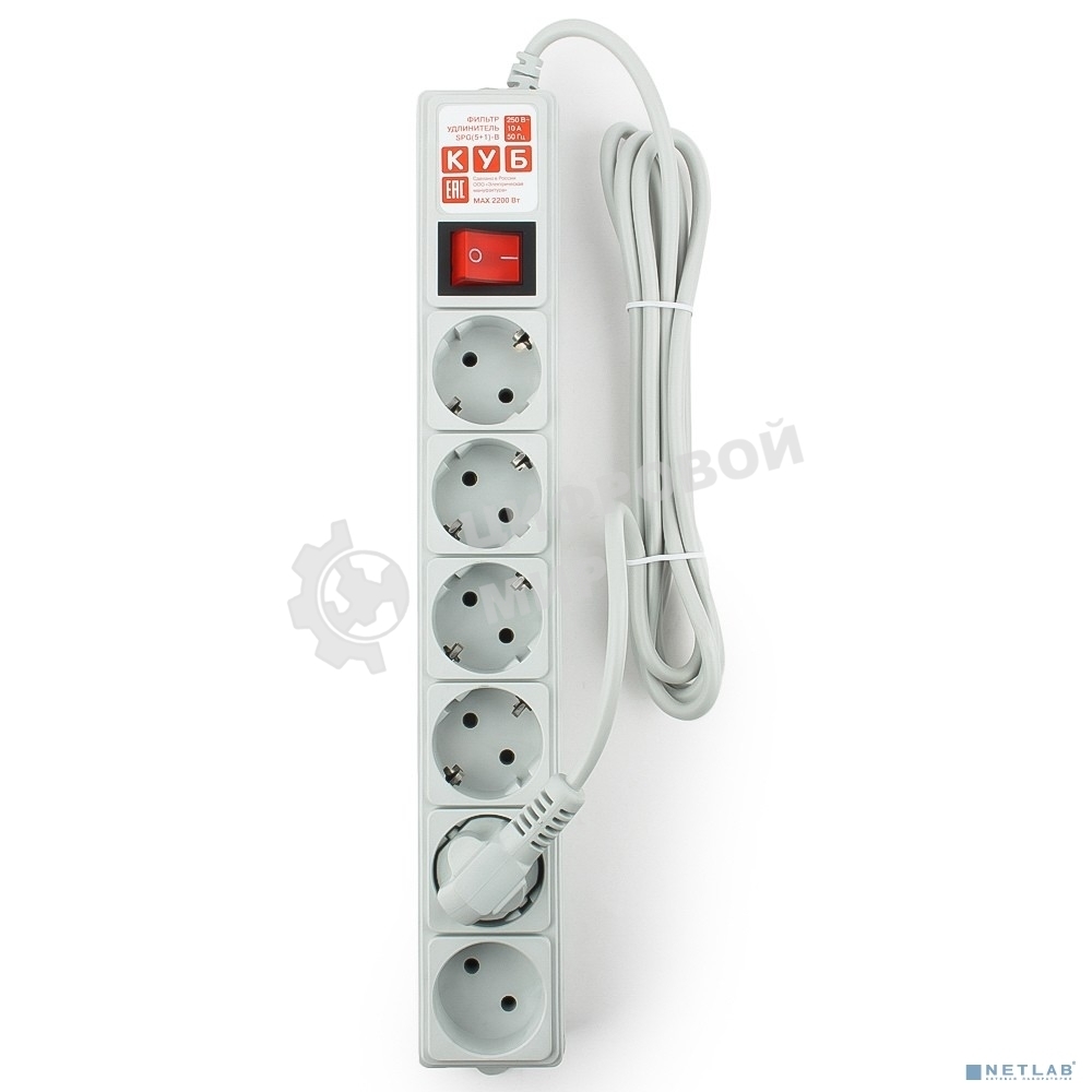 Фильтр-удлинитель Power Cube SPG(5+1)-B-6