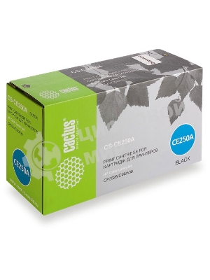 Картридж лазерный Cactus CS-CE250A черный (5000 стр.) для HP Сolor LaserJet CP3525/CM3530