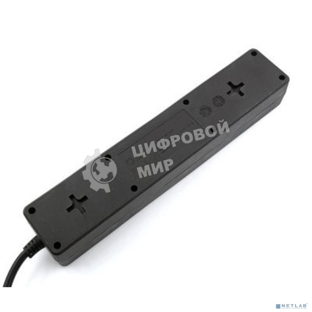 Сетевой фильтр 5bites GARDA SP3B-518 3S, 3x0.75 мм2, 1.8 м, черный