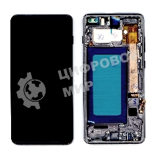 Дисплей для Samsung Galaxy S10 Plus SM-G975F в сборе с тачскрином и рамкой TFT черный (без сканера)