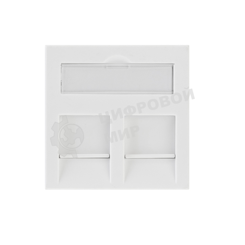 Вставка Rexant Mosaic 45x45, на 2 порта со шторкой