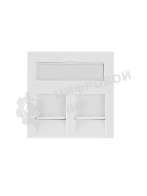 Вставка Rexant Mosaic 45x45, на 2 порта со шторкой