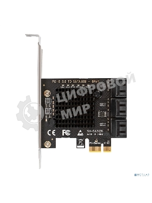 Контроллер ExeGate EXE-516v2 (PCI-E x1 v2.0, SATA3 6Gb/s, 6 int, ASMedia Chipset ASM1166)