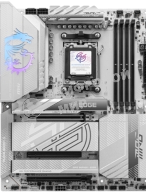 Материнская плата MSI MPG X870E EDGE TI WIFI, AM5, AMD X870E, 4xDDR5, 4xSATA, 4xM.2, 1xPCIe 5.0 x16, 1xPCIe 4.0 x4, 1xPCIe 3.0 x1, 1xHDMI (v2.1), 1xUSB-C 10Gbps, 1x5Gb LAN, Wi-Fi 7, Bluetooth 5.4, 2xUSB-C 40Gbps, 5xUSB-A 10Gbps, 4xUSB-A 2.0, 2x3.5 мм, S/PDIF, 7.1, ATX