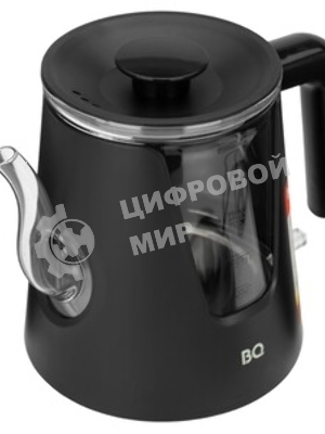 Чайник электрический BQ KT0046DW черный, 2200 Вт, 1л