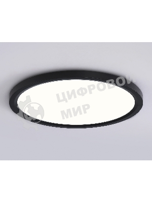 Светильник светодиодный ультратонкий Ambrella light FZ1910 BK черный IP54 44W 3000K-6500K CCT-переключатель D600*25 (Без ПДУ)