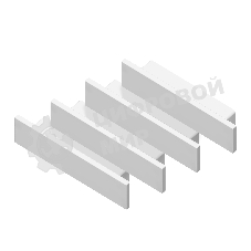 Заглушка для профиля GP8450 WH белый 23.8*6