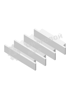 Заглушка для профиля GP8450 WH белый 23.8*6