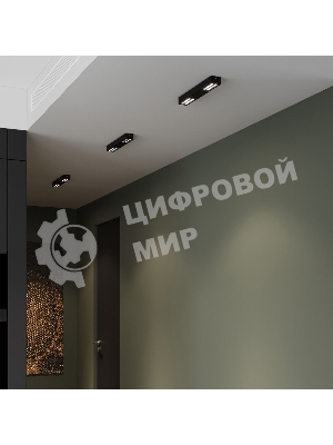 25115/LED 16W 4000K / Светильник потолочный светодиодный / черный