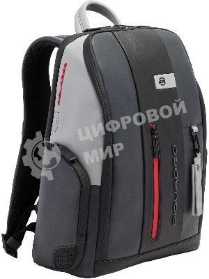 Рюкзак мужской Piquadro Urban CA7164UB00/GRN серый/черный натур.кожа