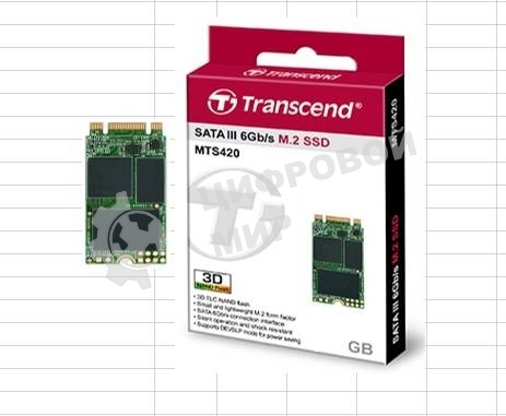Накопитель SSD 240GB Transcend MTS420, 3D NAND, M.2[R/W - 560/500 MB/s]