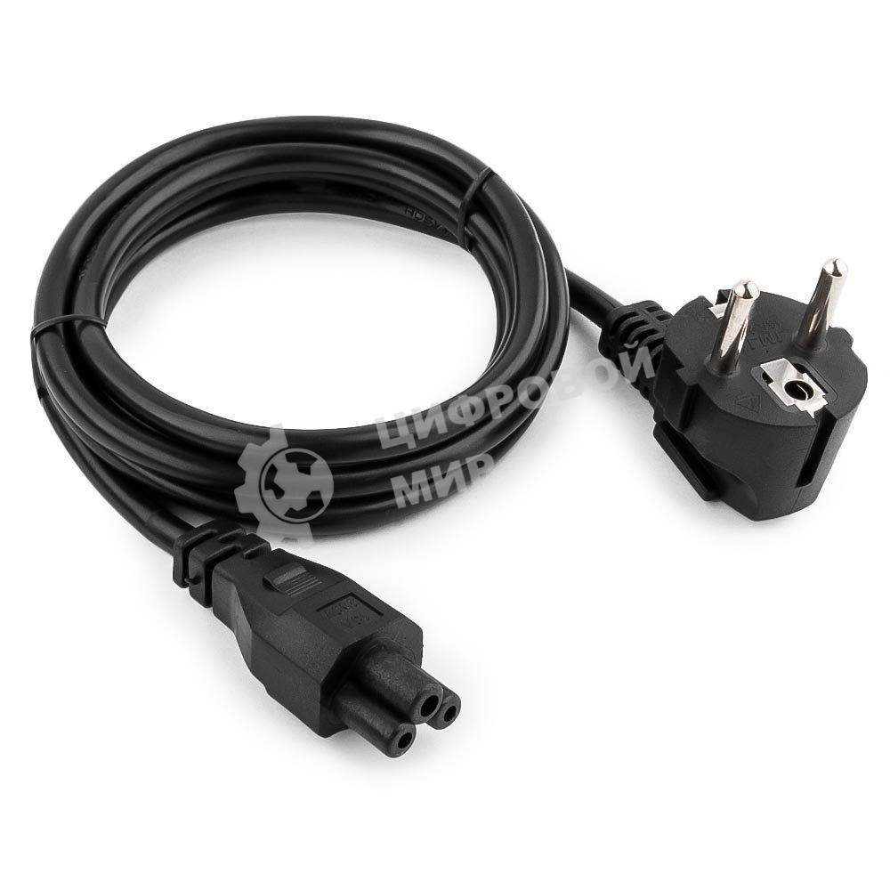 Кабель питания для ноутбуков Cablexpert PC-186-ML12 1.8м, 3-pin, с зазем., пакет