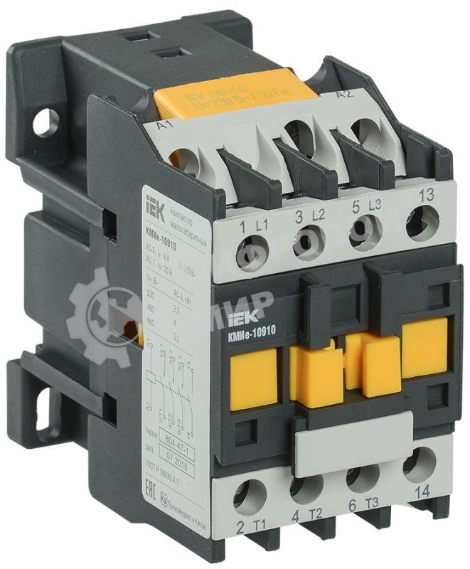 Контактор КМИе-10910 9А 110В/АС3 1НО IEK KKME11-009-110-10