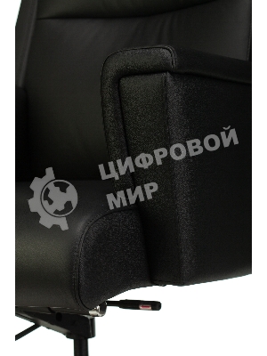 Кресло Бюрократ DUKE черный, кожа