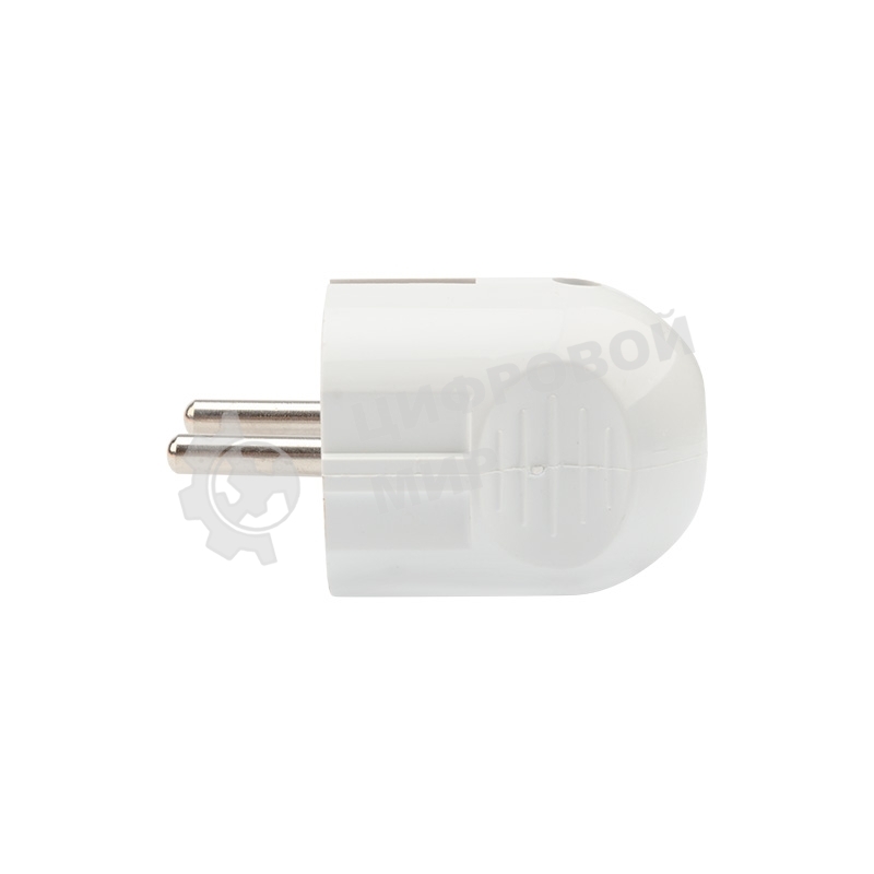 Вилка Евро Rexant прямая с з/к 16А белая