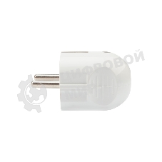 Вилка Евро Rexant прямая с з/к 16А белая